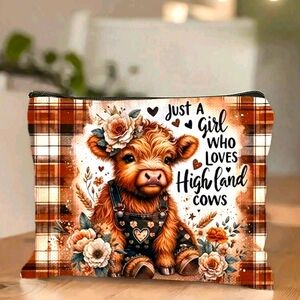 🆕️Highland Cow Zipper Pouch